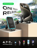 Wireless Car Charger,15W Fast Charging Auto Clamping Phone Holders for Your Car Compatible with iPhone 16/15/14/13, for Galaxy S24 Ultra S23