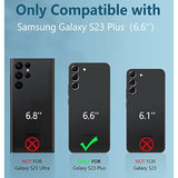 For Samsung Galaxy S23-Plus Case: Heavy Duty Rugged Shockproof Protective Cover With Belt-Clip Holster & Kickstand | Military Grade Protection Phone Case For Galaxy S23 Plus Black