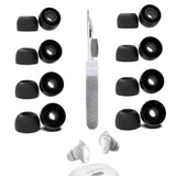 8 Pairs Replacement Ear Tips Compatible With Monster W26, With 3 In 1 Cleaner Kit, Silicone Ear Tips (Xs/S/M/L)