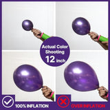 Purple Balloons, 142 Pcs Lilac And Metallic Purple Balloons Different Sizes Pack Of 18 Inch 12 Inch 10 Inch 5 Inch For Balloon Garland Balloon Arch As Birthday Decorations, Party Decorations