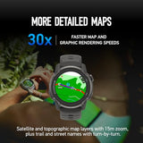 APEX 4 (46mm) GPS Watch, 1.3" MIP Touchscreen, Global maps with Turn-by-Turn Navigation, 41 Days Battery Life, Voice Pins, and Hands-Free Calls, for