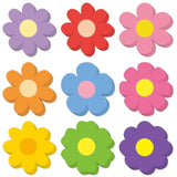 108 Pcs Retro Flower Cutouts Paper Spring Classroom Decorations 5“ Double-Sided Flower Die Cuts Floral Cutouts With Glue Points For Bulletin Boards, Wall Decor, Party Décor & Spring Themes