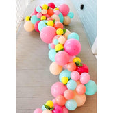 Balloon Garland Kit Pink Blue Peach Balloon Arch Tropical Flamingo Par