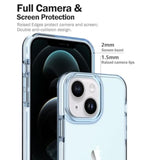 Designed For Iphone 14 Case And Iphone 13 Case, 6.6Ft Drop Protection, Full Body Screen Camera Protective Phone Case, Light Blue