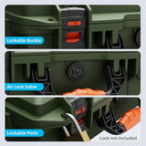 Starlink Mini Case, Hard Waterproof Travel Case For Mini Starlink With Molded Foam For Accessories, Lockable Storage Bag Green
