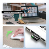 Usb Mouse Jiggler, Undetectable Mouse Mover Device Has Two Swing Modes Jiggle And Multi-Track,Keeps For Computer/Laptop Awake, Driver-Free, Plug-Play?With Switch (Metal Black)