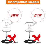 2-Pack 15W Power Cord Adapter Replacement For Alexa Dot 5Th Gen, 4Th, 3Rd, Echo Pop, Dot Kids Edition, Spot Smart Speakers - White Wall Charger Plug Long Cable, 5Ft