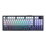 Top98 Wireless Mechanical Keyboard, Triple Mode 2.4G/Bt5.0/Usb-C Hot Swappable Mechanical Keyboard With Software Support And Massive Battery 4000Mah-Black