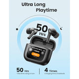 Wireless Earbuds Bluetooth 5.3 Headphones 50H Playtime Deep Bass Stereo Ear Buds With Mic Ipx7 Waterproof Comfort Lightweight In Ear Earphones For Pad Android/Ios Phones Gifts For Women Men