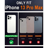 SHIELDON Case for iPhone 13 Pro Max 5G, Genuine Leather Wallet Case Magnetic Folio Shockproof Cover Kickstand RFID Credit Card Holder Compatible with iPhone 13 Pro Max 5G (6.7" 2021 Release) - Black