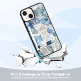 Classic Religious Sayings Christian Phone Case Fit For Iphone 13 β Tpu Blue Aesthetic Cross God Jesus Phone Cover Gift For Boy Girl Men Women