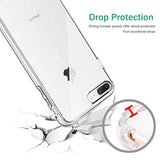 Phone Case Compatible With Iphone 7 Plus & Iphone 8 Plus, Clear Case Shockproof Protective Bumper Slim Cover For 5.5 Inch
