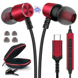 Usb C Headphone, Type C Earphone Magnetic Wired Earbud For Samsung S22 Ultra S