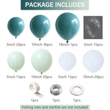 Under the Sea Balloon Garland Kit: Blue & Green Ocean Party Decor