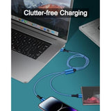 3Pack-4Ft Apple & Android Usb To Lightning & Usb-C 2-In-1 Fast Charger Cable For Iphone 17 17Pro 16E 16 15 14 Pro Max Plus 13 12, Samsung Galaxy A17 A16, Google Pixel 10, Multi Usbc Lighting Usb Cord