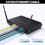 Cat5E Ethernet Patch Cable 150 Feet, Snagless Rj45 Computer Lan Network Intern