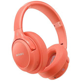 Bluetooth Headphones Over Ear, 65H Playtime And 6 Eq Music Modes Wireless Headset With Microphone,Hifi Stereo Foldable Lightweight, Deep Bass For Home Office Outdoors Etc(Orange Red)