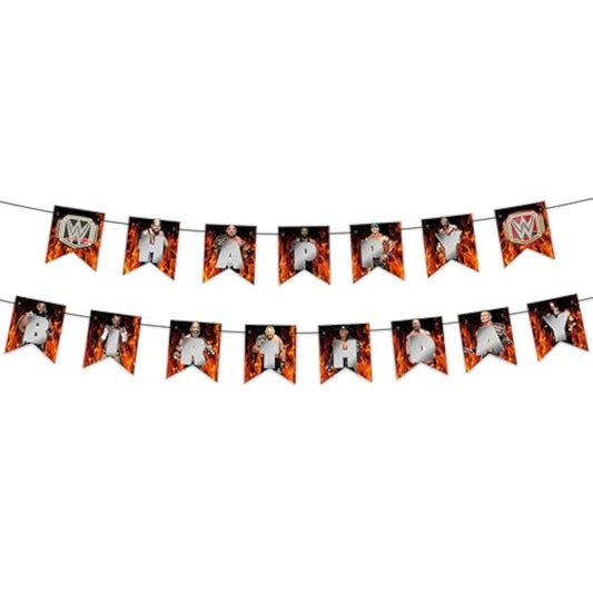 "Wwwe Happy Birthday Banner – Party Decorations For Adults – Durable Reusable Birthday Party Supplies – Perfect Birthday Décor For Boys, Girls, Men, Women – Indoor Outdoor Celebration Banner"