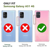 Heavy Duty Armor Case for Samsung Galaxy A51 4G Phone, 360 Metal Rotating Ring Kickstand Holder Magnetic Car Mount, Shockproof Full Body Cover with Anti-Fingerprint Soft Silicone Material, Blue