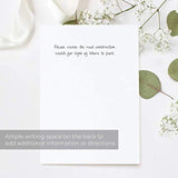 Lush Greenery Fill In The Blank Bridal Shower Invitation / 25 Floral Bridal Shower Invitations With Envelopes / 5" X 7" Bride To Be Flat Invite Cards/Made In The Usa