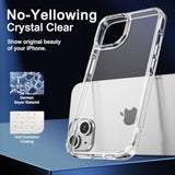 Compatible For Iphone 13 Case Clear With Premium Screen Protector & Camera Lens Protector, Military-Grade Protection, Yellowing Resistant, Compatible With Iphone 13 Clear Case (Crystal Clear)
