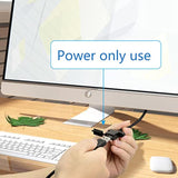 2Pcs Usb Female Plug 2Pin Bare Wire,Usb Power Data Cable With Dust Cap Diy Pig