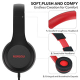 K5 Kids Headphones With Microphone For Shchool, Volume Limiter 85/94Db, Foldab