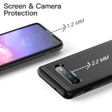 JETech Heavy Shockproof Case for Samsung Galaxy S10, Dual Layer Rugged Protective Phone Cover with Shock-Absorption (Black)
