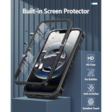 For Iphone 16E Phone Case: Military Grade Drop Proof Protection Mobile Cover With Kickstand | Matte Textured Rugged Shockproof Tpu | Protective Sturdy Iphone 16E Cases 2025 - Black