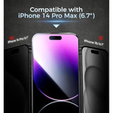 1 Pack For Iphone 14 Pro Max Screen Protector, With Shatterproof Tempered Film, Auto Dust-Elimination, Bubble Free & Hd Clear, Easy Installation For Iphone 14 Pro Max/6.7 Inch