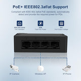 Poe40E 4-Port Gigabit Poe Extender With 3 Poe Output Ports, Ieee 802.3Af/At Compatible, 90W Input Power, Wall & Rail Mount, Plug And Play (Poe40E-1000Mbps-90W)