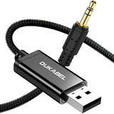 Usb To 3.5Mm Aux Cable, Usb To 3.5Mm Jack Cord For Pc Ps4 Ps5 Usb2.0 To 1/8’’