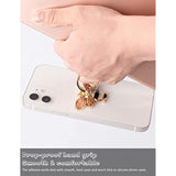 Bee Phone Ring Holder Kickstand with Crystal, Cute Grip for iPhone, Gold Black