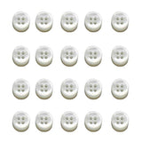 20 Pieces 10Mm (2/5 Inch) Genuine White Mother Of Pearl Buttons For Sh