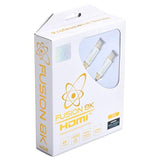 White Hdr Hdmi 2.1 Certified Cable Supports 8K @60Hz And 4K @120Hz Compatible