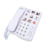 Big Button Phone For Seniors, Corded Landline Telephone With Handsfree Function And 9 Groups Of Memory, One-Touch Dialling,Suitable People With Vision Disorders/Hearing Damage (Ex-Ld-858Hf)