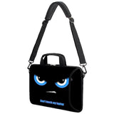 17" Shoulder Bag Adjustable Shoulder Strap Laptop Sleeve Carrying Case With Mouse And Power Adapter Storage Bag (Blue Eyes-1)