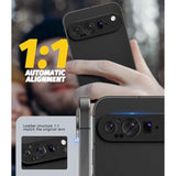 (2 Pack) Camera Lens Protector Compatible For Google Pixel 9 Pro (Not For Xl/Fold Model) Protector De Cámera Premium Metal And Glass Precise Camera Cutouts High Definition Anti-Scratch (Black)