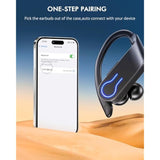 Wireless Bluetooth Earbuds 120H Playtime Bluetooth 5.3 Ear Buds For Sports, Hi-Fi Stereo Earphones With Led Display Charging Case, Headphones For Running/Workout Audifonos Inalambricos