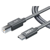 Type-C Printer MIDI Cable 10 Ft USB-C to USB B 2.0 High Speed for MacBook Pro HP Canon Brother Epson Xerox Samsung Lenovo Dell Acer Surface Yamaha Casio Digital Piano Keyboard Controller Audio Mixer