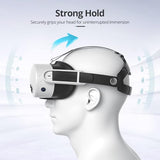 Silicone Head Strap And Controller Grip Case Bundle Compatiable For Meta Quest 3S Accessories Duo Active Strap Replacement With Magnetic Grip