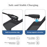 Fast Wall Charger For Shokz Charging Cable, Magnetic Usb Charger Cord Compatible For Aftershokz Aeropex As800, Shokz Openrun, Opencomm Bone Conduction Headphones (Wall Adapter+Cable)