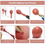 Dusty Pink Balloon Arch Kit Double Stuffed Blush Nude White Sand Balloons for Baby Shower Party