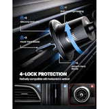 Metal Hook Car Phone Holder Vent, Hands-Free Mount for iPhone 15/14/13 Pro