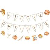 Little Cutie Pie Baby Shower Banner & Garland for First Birthday