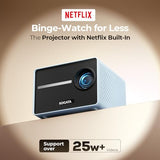 Smart Mini Projector With Wifi And Bluetooth, Electric Focus & Keystone, 700