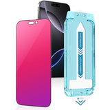 Dazzling Gradient Colorful Anti-Spy Tempered Glass Screen Protector Compatible With Iphone 16 Pro Max, Electroplated Anti-Blue Light, Hd Anti-Scratch Privacy Protection, 6.9 Inch Dust Removal Space Design