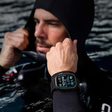 Ocean Sport band Compatible with Apple Watch Ultra 2 3/Ultra Band for Men 49mm 46mm 45mm 44mm 42mm,Soft Silicone Breathable Waterproof Outdoors for