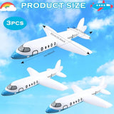 3Pcs 40-Inch White Inflatable Airplane Balloons, Outdoor Pool & Party Decorations
