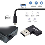 Usb C To Usb 3.0 Connector Flat 90 Degree Right Angled Data Adapter